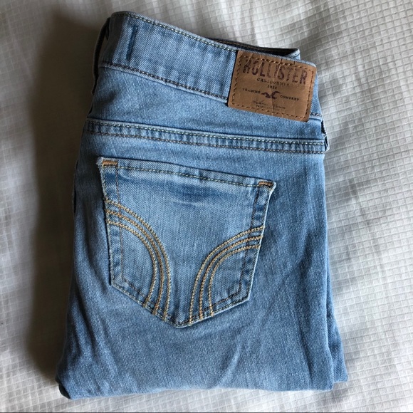 HOLLISTER Skinny Jeans. Size 1L. Light Wash - Picture 2 of 6